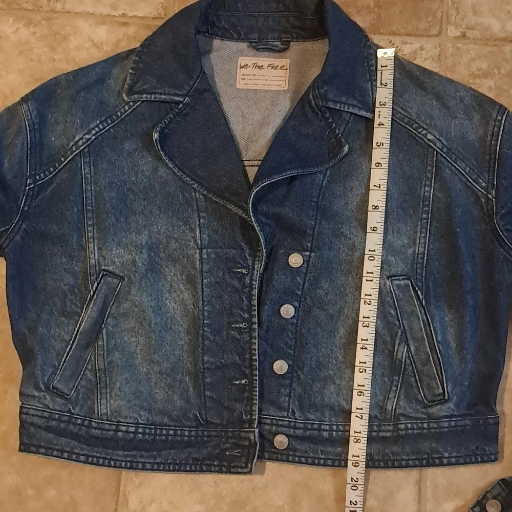 FREE PEOPLE NOW OR NEVER DENIM JACKET SIZE S - Picture 11 of 12